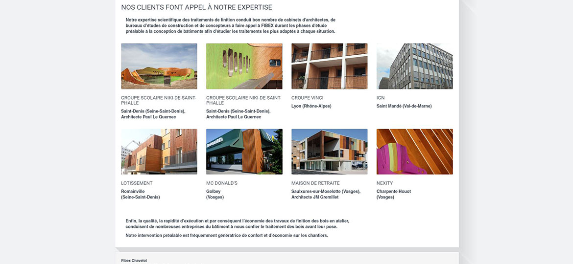 fibex responsive design site vitrine